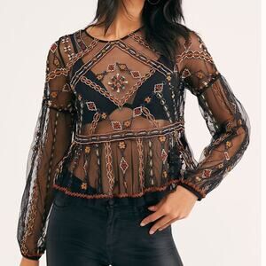 Free People Give‎ A Little Mesh Top